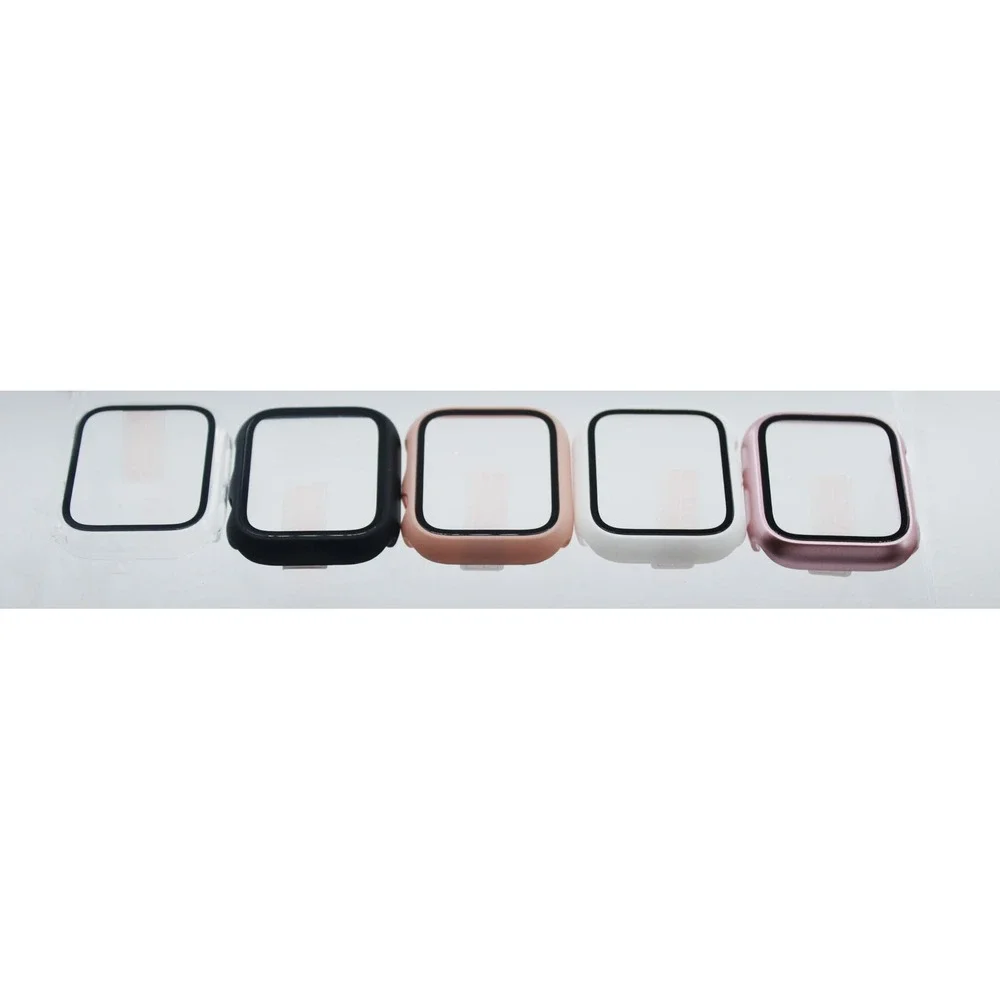 5 Pack Apple Watch 44mm Case with Screen Protector Multi Color Bumper Cover Set